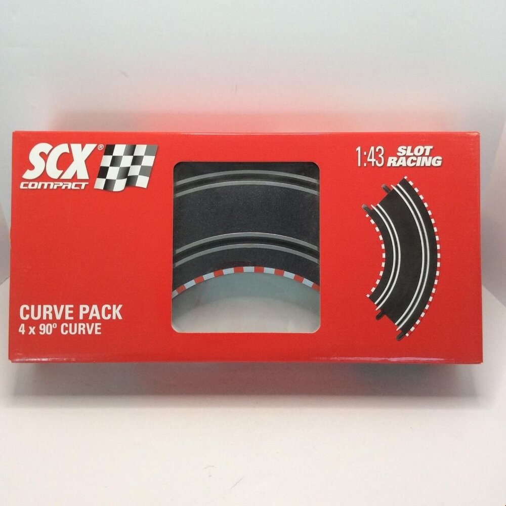 SCX Compact 1:43 Scale Slot Car Racing Track Curve Pack 31380 New In Box